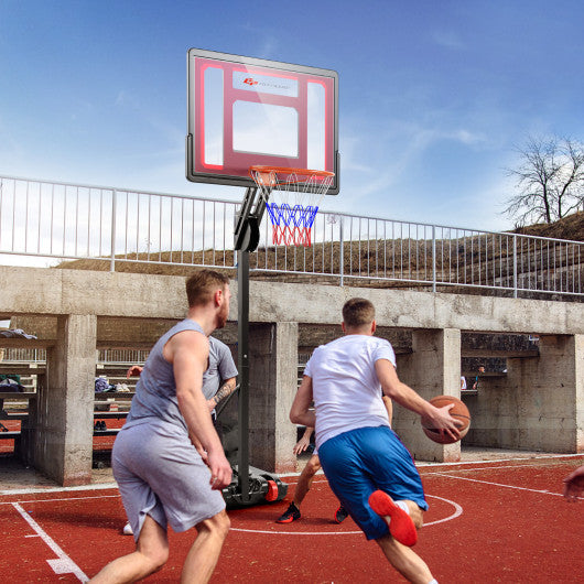 Basketball Hoop with 5-10 Feet Adjustable Height for Indoor Outdoor