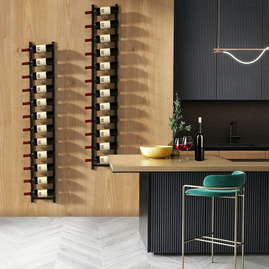 6/9/12-Bottle Rustproof Wall-Mounted Wine Rack-XL