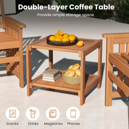 3 Pieces Patio Furniture Set with 1.5 Inch Umbrella Hole