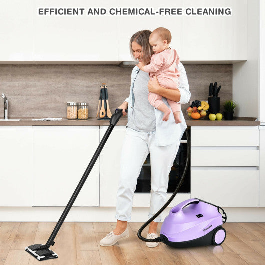 2000W Heavy Duty Multi-purpose Steam Cleaner Mop with Detachable Handheld Unit-Purple