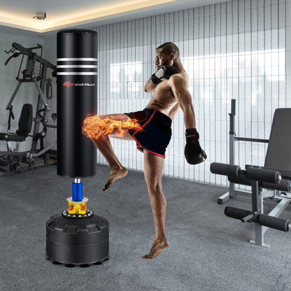 70 Inch Freestanding Punching Boxing Bag with 12 Suction Cup Base