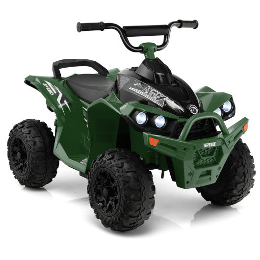 12V Kids Ride On ATV with High/Low Speed and Comfortable Seat-Army Green