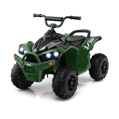 12V Kids Ride On ATV with High/Low Speed and Comfortable Seat-Army Green