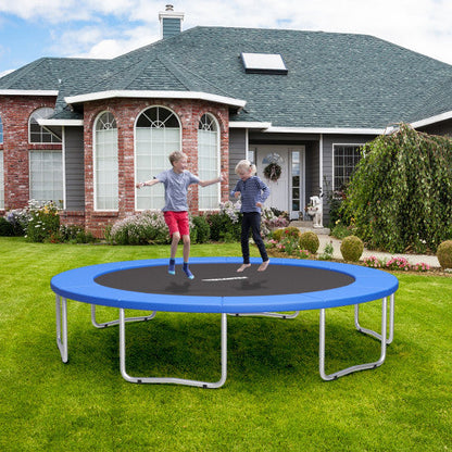 8 Feet Trampoline Spring Safety Cover without Holes-Blue