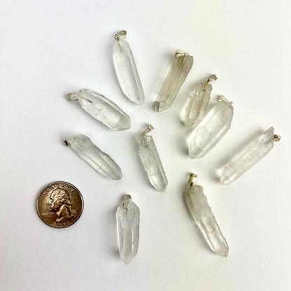 *Clear Quartz Point Pendants | 25-35mm