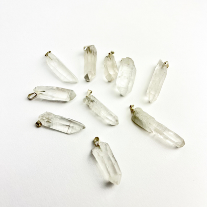 *Clear Quartz Point Pendants | 25-35mm