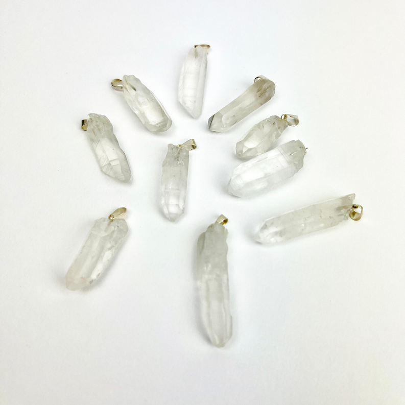 *Clear Quartz Point Pendants | 25-35mm