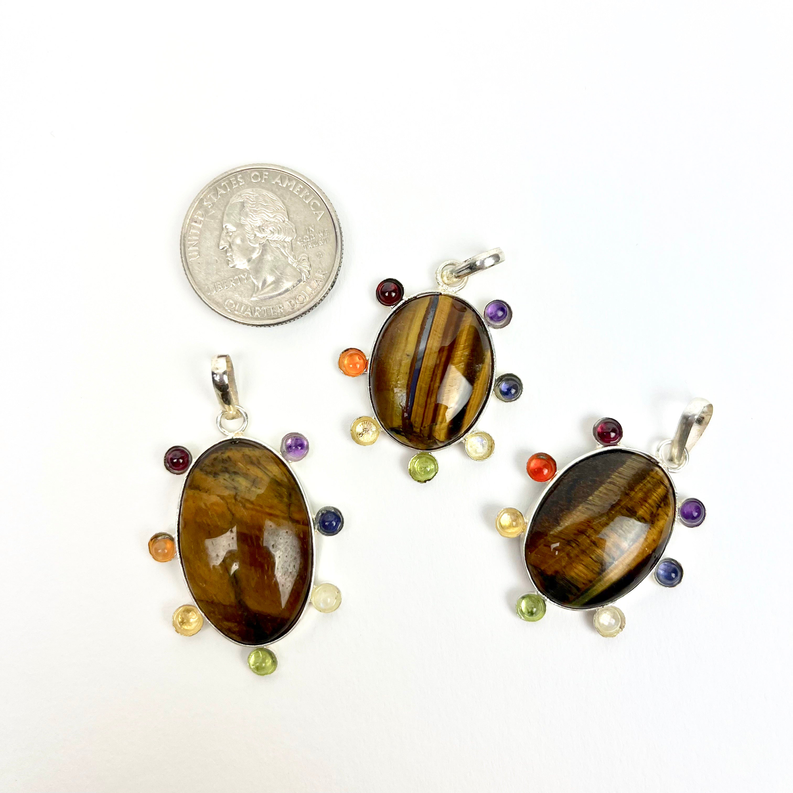 Tiger Eye Chakra Pendant | 11 for the price of 8!