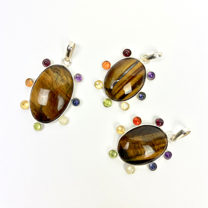 Tiger Eye Chakra Pendant | 11 for the price of 8!