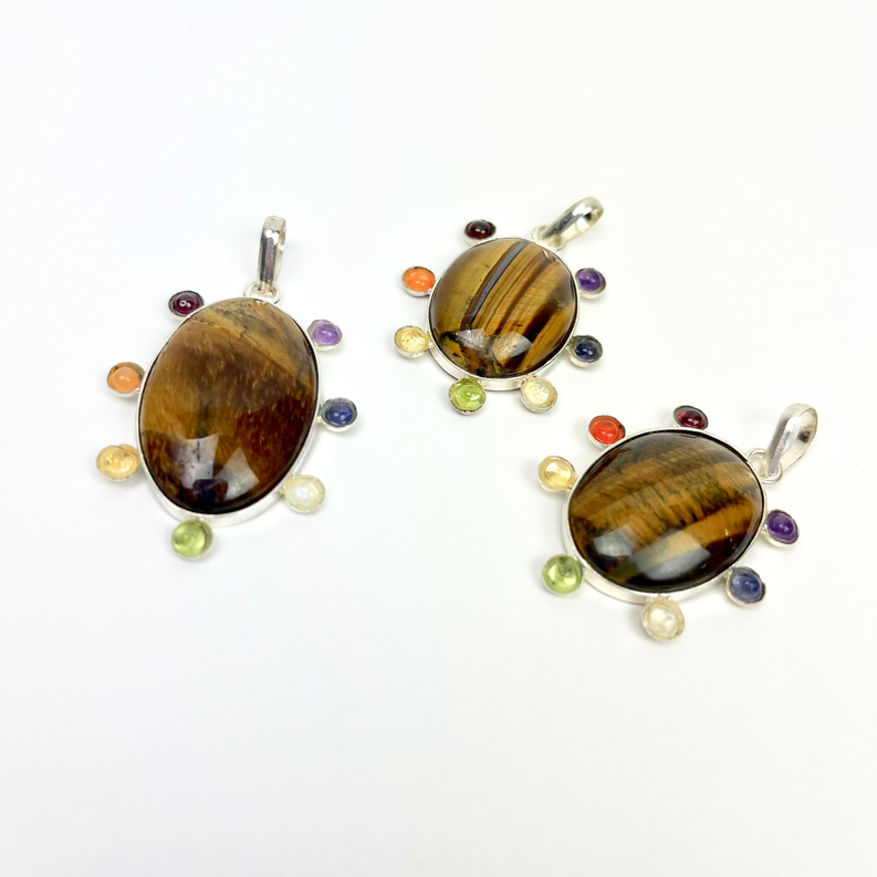 Tiger Eye Chakra Pendant | 11 for the price of 8!