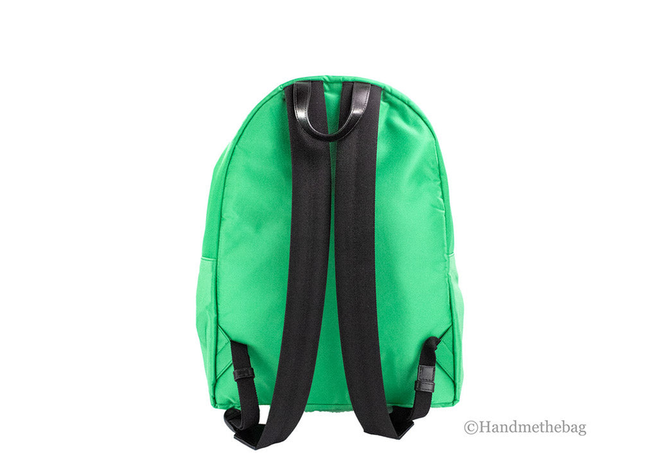 Versace Large Green Nylon Medusa Shoulder Backpack