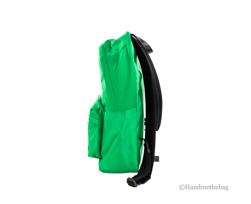 Versace Large Green Nylon Medusa Shoulder Backpack