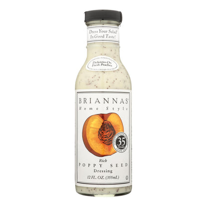 Brianna's - Salad Dressing - Poppy Seed - Case Of 6 - 12 Fl Oz.