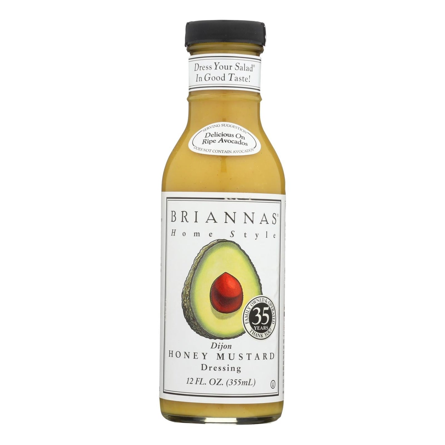 Brianna's - Salad Dressing - Dijon Honey Mustard - Case Of 6 - 12 Fl Oz.