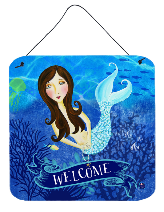 Welcome Mermaid Wall or Door Hanging Prints