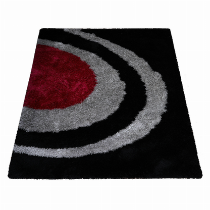 Rugsotic Carpets Hand Tufted Shag Polyester Area Rug Geometric