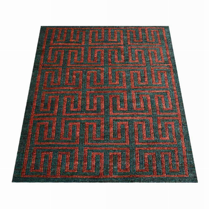 Rugsotic Carpets Hand Knotted Sumak Jute Eco-friendly Area Rug Contemporary