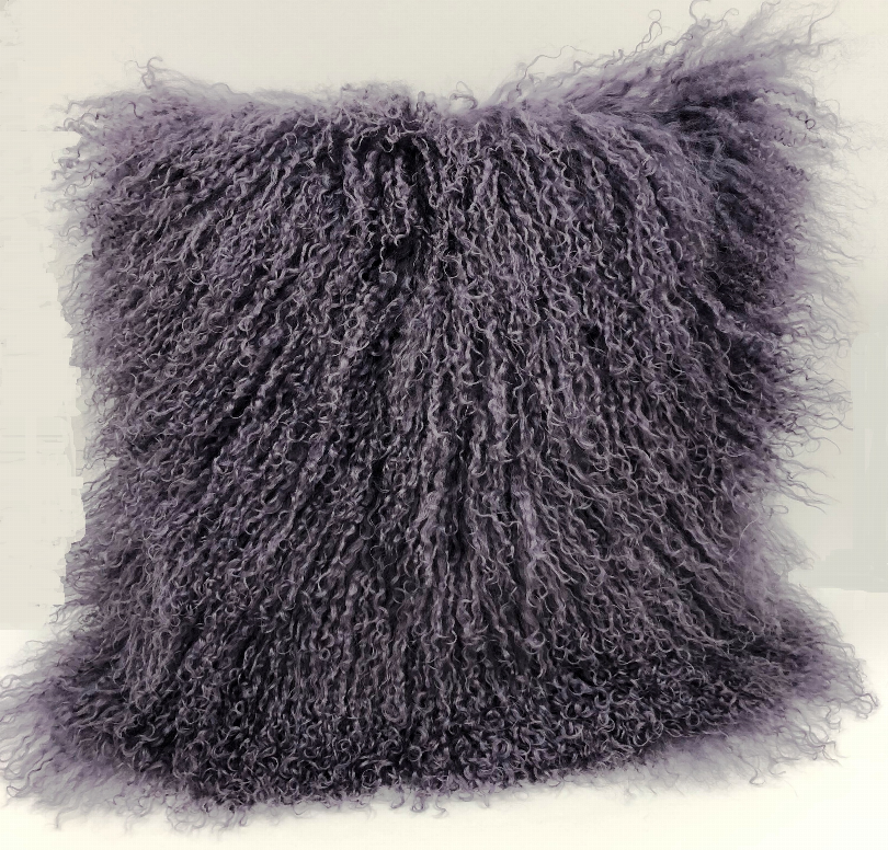 Mongolian Lambskin 16 inch Square cushion