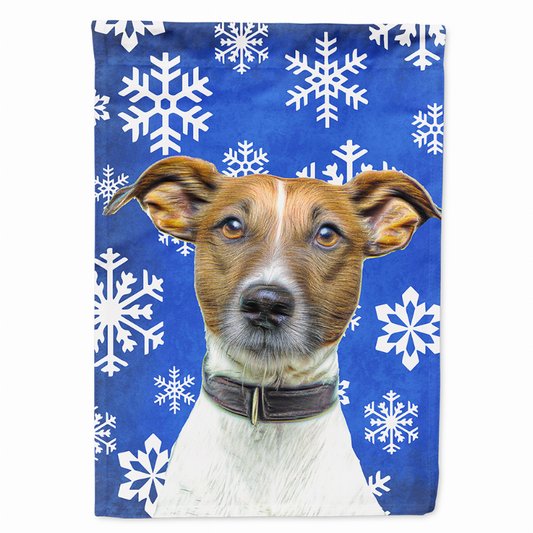 Winter Snowflakes Holiday Dog Flag Garden Size