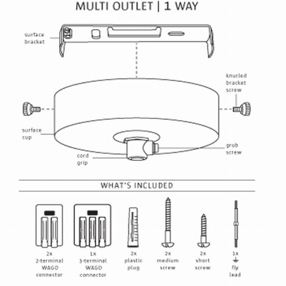 Ceiling Rose Pendant Light fitting