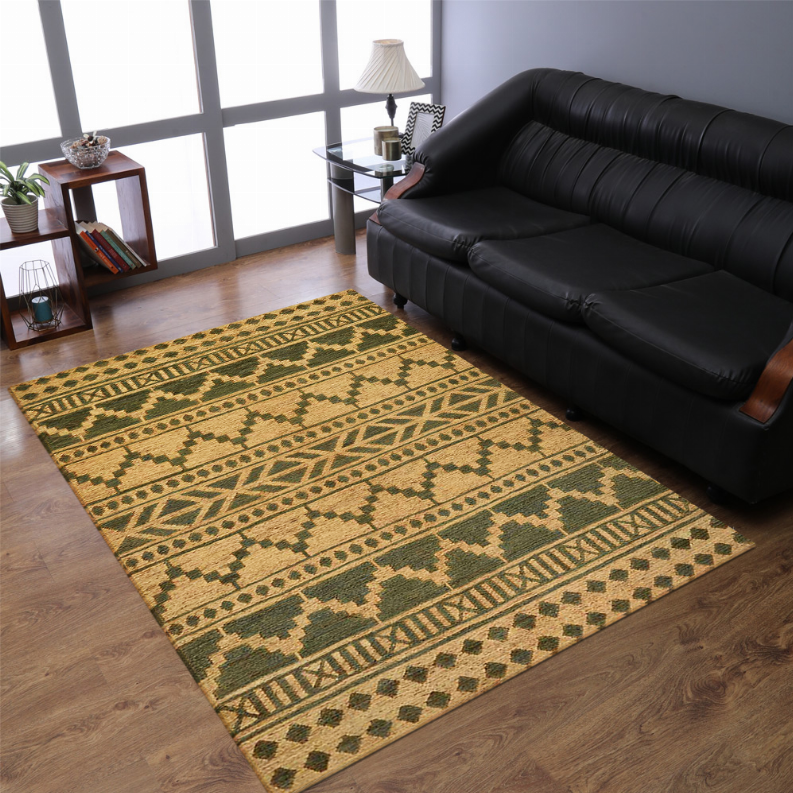 Rugsotic Carpets Hand Knotted Sumak Jute Eco-friendly Area Rug Oriental