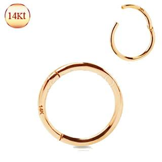 14Kt. Gold Seamless Clicker Ring