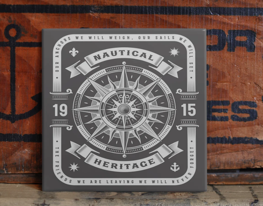 Nautical Themed Ceramic Coasters | By Trebreh Designs