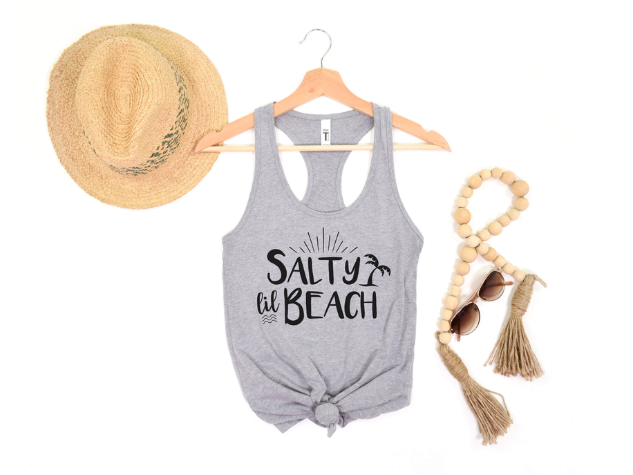 Salty Beach Shirt Funny Summer Tank Top for Women