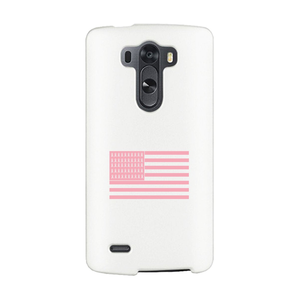 Breast Cancer Awareness Pink Flag White Phone Case