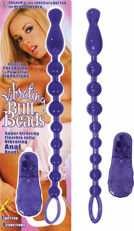 Butt Beads Purple Vibrating