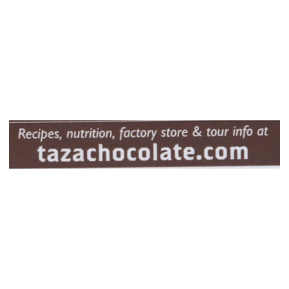 Taza Chocolate Organic Chocolate Mexicano Discs - 100 Percent Dark Chocolate - Cacao Puro - 2.7 Oz - Case Of 12