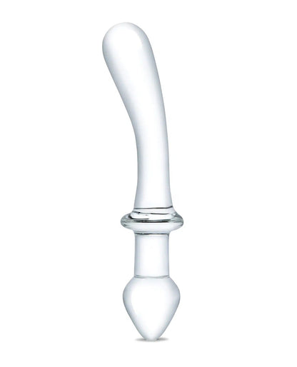 9 Inch Classic Curved Dual-Ended Dildo - Clear