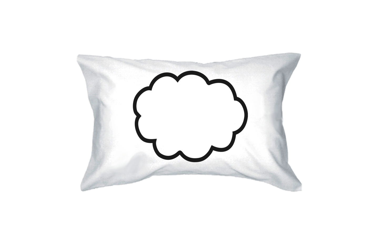 Thinking Cloud Pillows Standard Size 21 x 30 Matching Couple Pillowcases