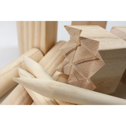 Kubb § Outdoor Wooden Blocks Game § For 2+ Players