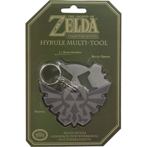 The Legend Of Zelda Hyrule Crest Keychain § Hidden Multi-Tool Metal Attachment