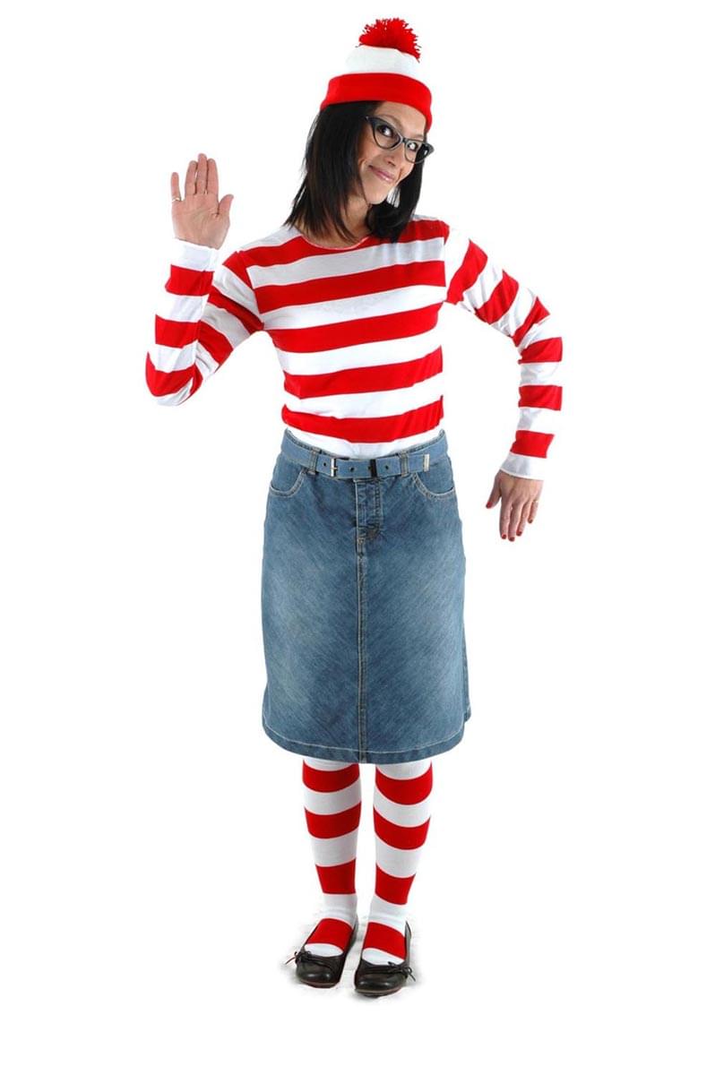 Where's Waldo Wenda Costume Kit Adult Medium/Large