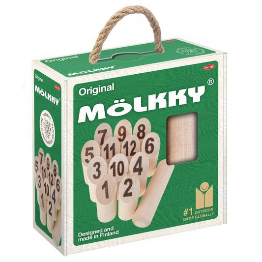 Molkky Outdoor Wooden Pin & Skittles Game § For 2+ Players