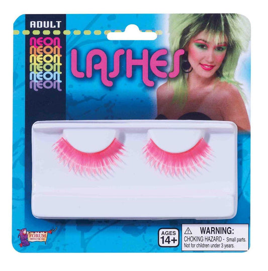 Tubular Neon Purple Costume Eyelashes One Size