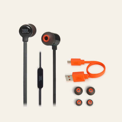 Bluetooth Headset with Microphone JBL T110BT 120 mAh Black