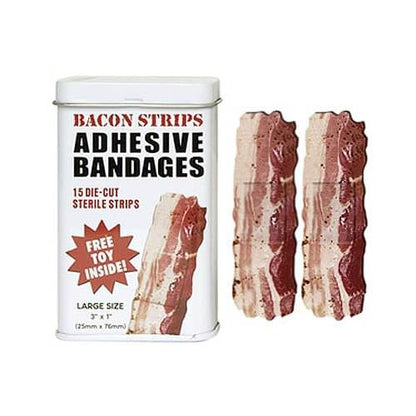 Bacon Strips Adhesive Bandages