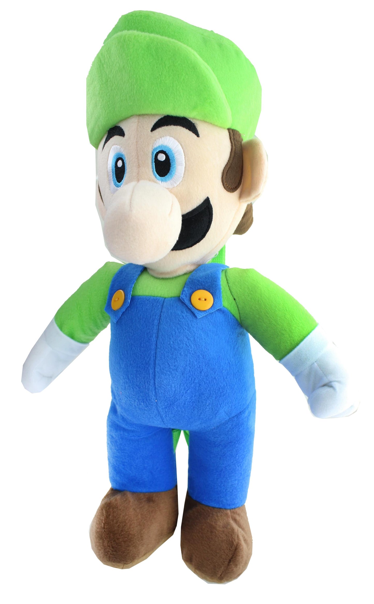 Super Mario Luigi 17 Inch Plush Backpack