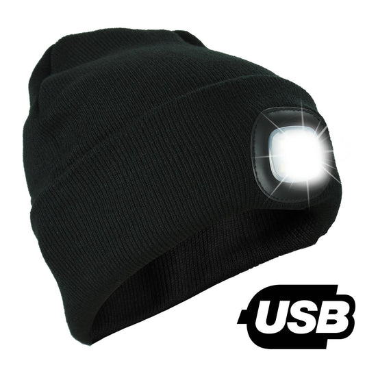 USB Rechargeable SMD LED Beanie Hat AS-42040