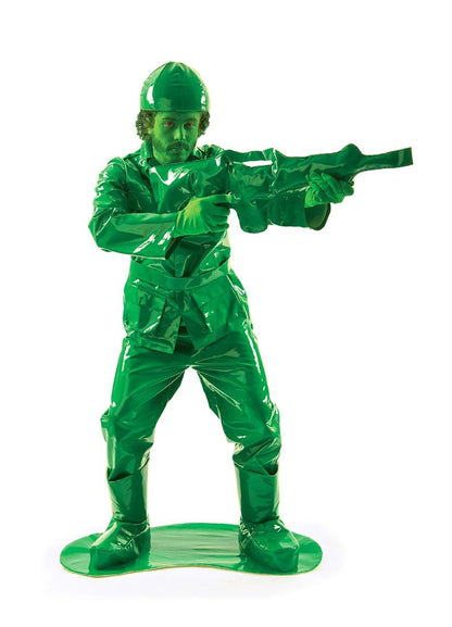 Toy Green Army Man Adult Costume, Standard