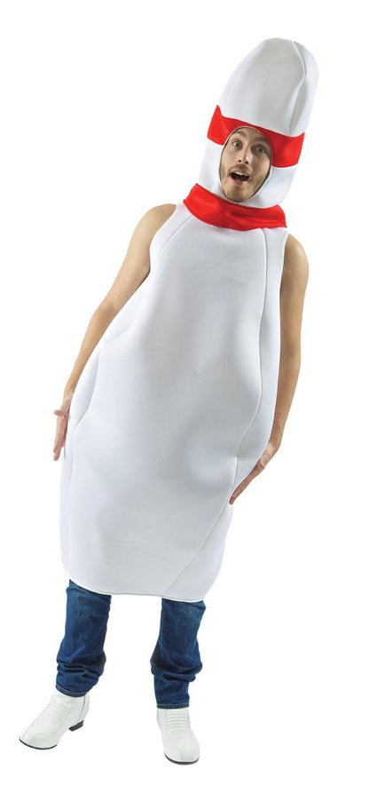 Bowling Pin Adult Costume, One Size