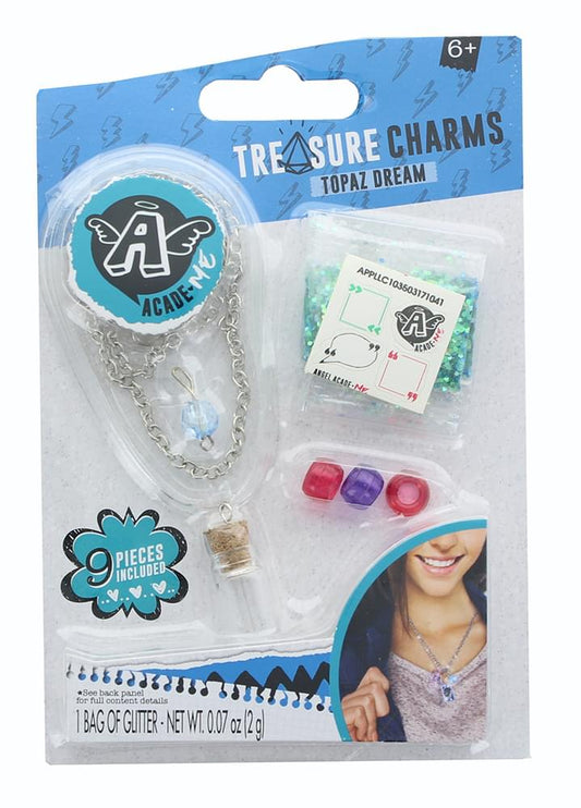 Acade-Me Treasure Charm Bracelets Jewelry Craft Kit: Topaz Dream (Blue)