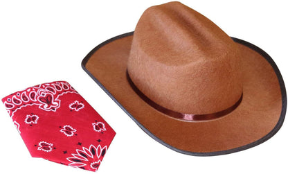 Aeromax Junior Cowboy Costume Hat with Bandanna