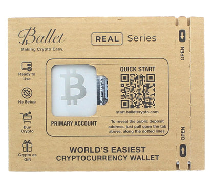 Ballet REAL Series Bitcoin Cold Storage Wallet Card