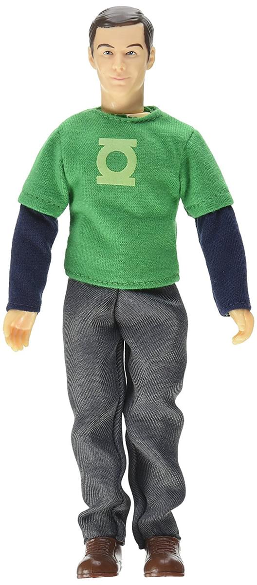 Big Bang Theory Sheldon (Green Lantern/ Hawkman) Retro Clothed 8" Action Figure