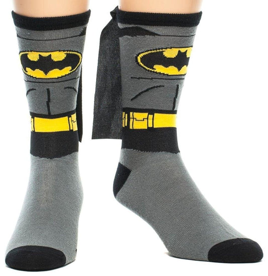 Batman Suit Up Crew Socks With Cape One Size Fits Most