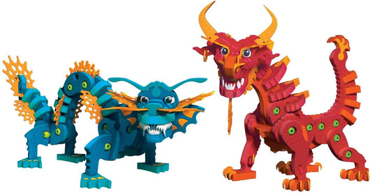 Bloco 235 Piece Construction Set § Aqua & Pyro Dragons